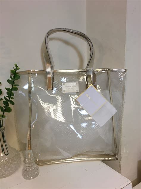 michael kors clear bag clearance.